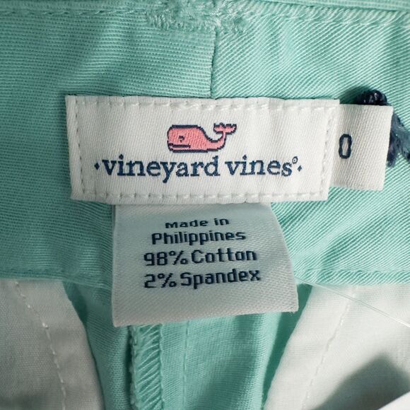 Vineyard Vines Dayboat Short 5" Inseam Womens 0 Grand Turk Aqua Preppy Beach - Picture 3 of 12